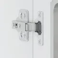 Armoire murale de cuisine avec porte en verre Lucca gris béton