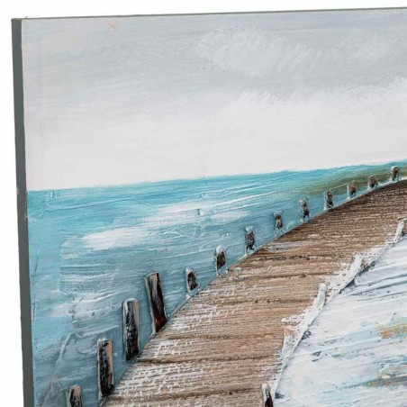 Quadro Alexandra House Living Nature Tela Legno di abete 80 x 3 x 80 c