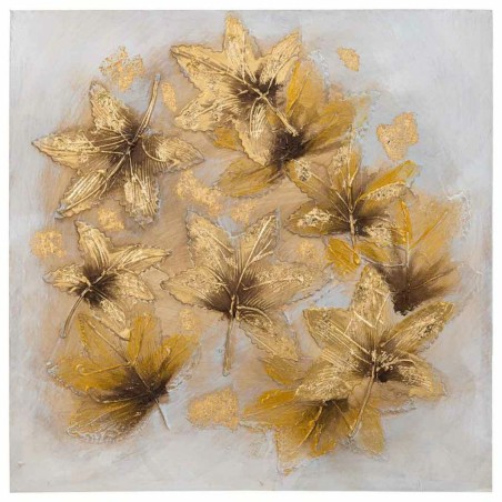 Quadro Alexandra House Living Nature Tela Legno di abete 60 x 3 x 60 c