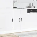 Meuble bas pour évier Kalmar blanc 60x46x81,5cm bois ingénierie