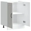 Meuble bas pour évier Kalmar blanc 60x46x81,5cm bois ingénierie