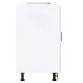 Meuble bas pour évier Kalmar blanc 60x46x81,5cm bois ingénierie