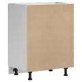 Meuble bas pour évier Kalmar blanc 60x46x81,5cm bois ingénierie
