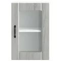 Armoire murale de cuisine avec porte en verre Lucca sonoma gris