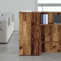 Armoire rangement vieux bois 50x45x103,5 cm bois d’ingénierie