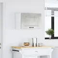 Armoire murale de cuisine Kalmar gris béton bois d'ingénierie