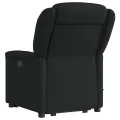 Fauteuil inclinable de massage électrique Noir Tissu