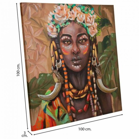 Schilderij Alexandra House Living Life Canvas Sparrenhout 100 x 3 x 10