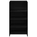 Bureau de réception noir 55x50x103,5 cm bois d'ingénierie