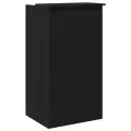 Bureau de réception noir 55x50x103,5 cm bois d'ingénierie