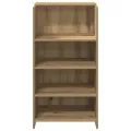 Bureau réception chêne artisanal 55x50x103,5 cm bois ingénierie