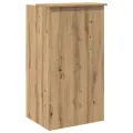 Bureau réception chêne artisanal 55x50x103,5 cm bois ingénierie