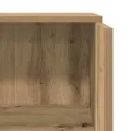 Bureau réception chêne artisanal 55x50x103,5 cm bois ingénierie