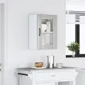 Armoire murale de cuisine avec porte en verre Lucca gris béton