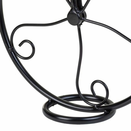 Supporto per Vaso Alexandra House Living Nero Ferro Piastrella Bicicle