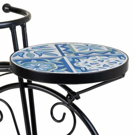Sous-pot Alexandra House Living Noir Fer Carrelage Bicyclette 26 x 43