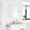 Armoire murale de cuisine Kalmar blanc brillant bois ingénierie