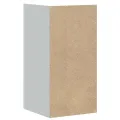 Armoire murale de cuisine Kalmar blanc brillant bois ingénierie