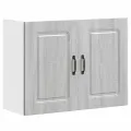 Armoire murale de cuisine Kalmar sonoma gris bois d'ingénierie