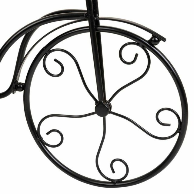 Supporto per Vaso Alexandra House Living Nero Ferro Piastrella Bicicle