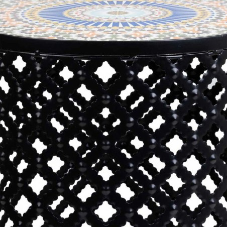 Soporte para Maceta Alexandra House Living Negro Hierro Azulejo 38 x 5