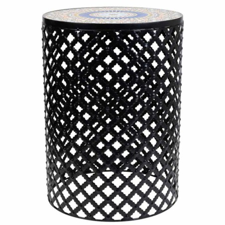 Flower Pot Stand Alexandra House Living Black Iron Tile 38 x 50 x 38 c