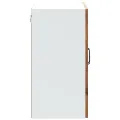 Armoire murale de cuisine avec porte en verre Kalmar vieux bois