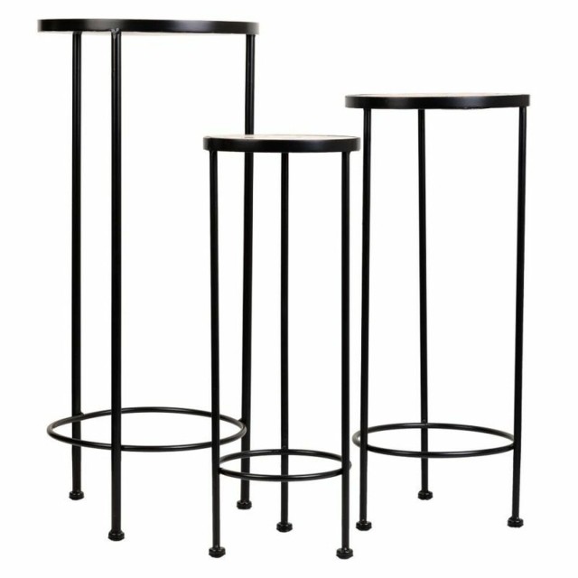 Blumentopfhalter Alexandra House Living Schwarz Eisen Kachel 30 x 68 x