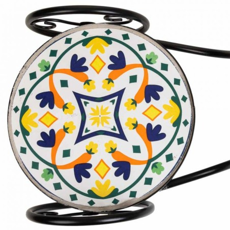 Blumentopfhalter Alexandra House Living Schwarz Eisen Kachel Fahrrad 2