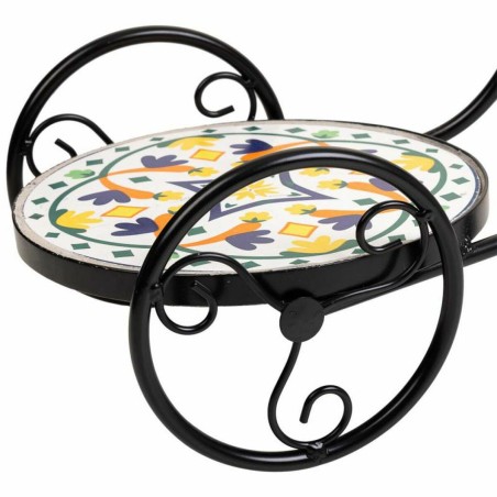Soporte para Maceta Alexandra House Living Negro Hierro Azulejo Bicicl