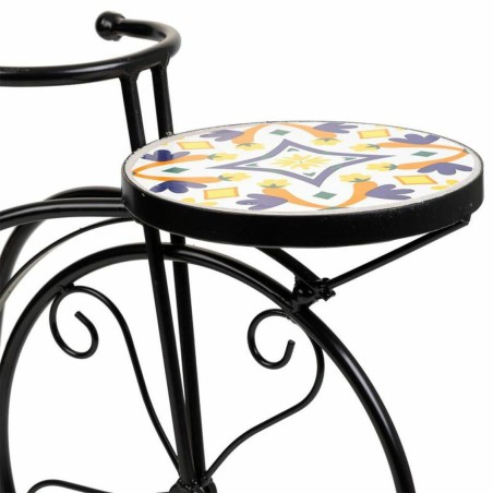 Blumentopfhalter Alexandra House Living Schwarz Eisen Kachel Fahrrad 2