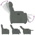 Fauteuil inclinable Gris foncé Tissu