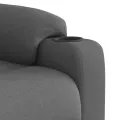 Fauteuil inclinable Gris foncé Tissu
