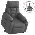 Fauteuil inclinable Gris foncé Tissu