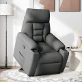 Fauteuil inclinable Gris foncé Tissu