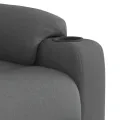 Fauteuil inclinable Gris foncé Tissu