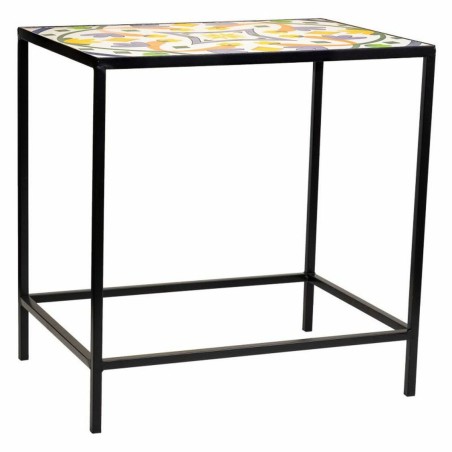 Flower Pot Stand Alexandra House Living Black Iron Tile 37 x 51 x 50 c