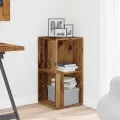 Armoire d'angle vieux bois 33x33x67 cm bois ingénierie