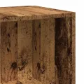 Armoire d'angle vieux bois 33x33x67 cm bois ingénierie