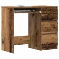 Bureau vieux bois 90x45x76 cm bois d'ingénierie