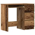 Bureau vieux bois 90x45x76 cm bois d'ingénierie