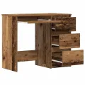 Bureau vieux bois 90x45x76 cm bois d'ingénierie