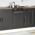 Panneau de lave-vaisselle Kalmar noir 45x1,5x67 cm