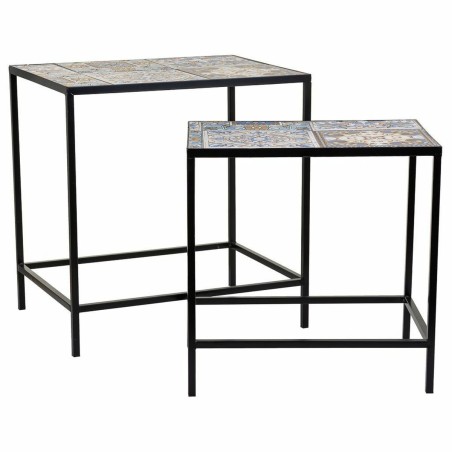 Blumentopfhalter Alexandra House Living Schwarz Eisen Kachel 37 x 51 x