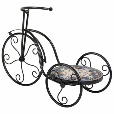 Flower Pot Stand Alexandra House Living Black Iron Tile Bicycle 23 x 3