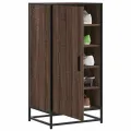 Étagère à chaussures chêne marron 48x38x97,5 cm bois ingénierie