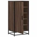 Étagère à chaussures chêne marron 48x38x97,5 cm bois ingénierie