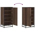 Étagère à chaussures chêne marron 48x38x97,5 cm bois ingénierie