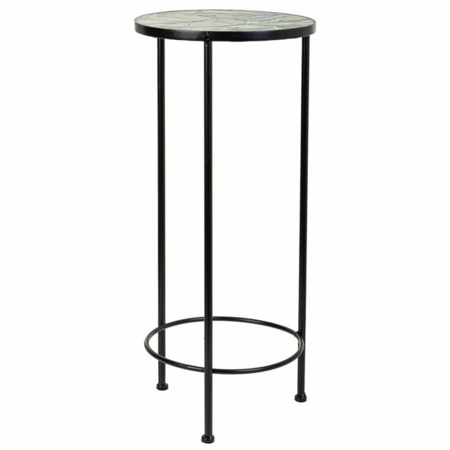 Flower Pot Stand Alexandra House Living Black Iron Tile 30 x 68 x 30 c