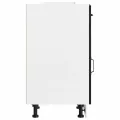 Armoire de cuisine Kalmar noir bois d'ingénierie